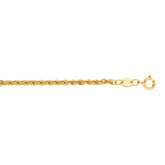 14K Gold 2Mm Lite Rope Chain